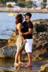 Ibiza 10 juli 2012
Wesley Sneijder en zijn vrouw Yolanthe Sneijder Cabau verliefd op ibiza genieten van de ondergaande zon.
Peter Smulders bv