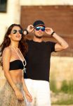 Ibiza 10 juli 2012
Wesley Sneijder en zijn vrouw Yolanthe Sneijder Cabau verliefd op ibiza genieten van de ondergaande zon.
Peter Smulders bv