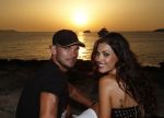 Ibiza 10 juli 2012
Wesley Sneijder en zijn vrouw Yolanthe Sneijder Cabau verliefd op ibiza genieten van de ondergaande zon.
Peter Smulders bv