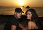 Ibiza 10 juli 2012
Wesley Sneijder en zijn vrouw Yolanthe Sneijder Cabau verliefd op ibiza genieten van de ondergaande zon.
Peter Smulders bv
