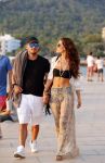 Ibiza 10 juli 2012
Wesley Sneijder en zijn vrouw Yolanthe Sneijder Cabau verliefd op ibiza genieten van de ondergaande zon.
Peter Smulders bv