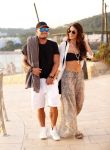 Ibiza 10 juli 2012
Wesley Sneijder en zijn vrouw Yolanthe Sneijder Cabau verliefd op ibiza genieten van de ondergaande zon.
Peter Smulders bv