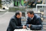 Amsterdam 8 augustus 2012
Najib Amhali en Willem Holleeder bij opnames van film valentino op het beursplein.
Peter Smulders bv