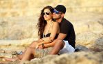 Ibiza 10 juli 2012
Wesley Sneijder en zijn vrouw Yolanthe Sneijder Cabau verliefd op ibiza genieten van de ondergaande zon.
Peter Smulders bv