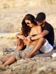 Ibiza 10 juli 2012
Wesley Sneijder en zijn vrouw Yolanthe Sneijder Cabau verliefd op ibiza genieten van de ondergaande zon.
Peter Smulders bv