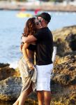 Ibiza 10 juli 2012
Wesley Sneijder en zijn vrouw Yolanthe Sneijder Cabau verliefd op ibiza genieten van de ondergaande zon.
Peter Smulders bv