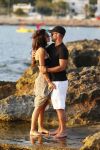 Ibiza 10 juli 2012
Wesley Sneijder en zijn vrouw Yolanthe Sneijder Cabau verliefd op ibiza genieten van de ondergaande zon.
Peter Smulders bv