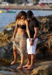 Ibiza 10 juli 2012
Wesley Sneijder en zijn vrouw Yolanthe Sneijder Cabau verliefd op ibiza genieten van de ondergaande zon.
Peter Smulders bv