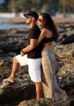 Ibiza 10 juli 2012
Wesley Sneijder en zijn vrouw Yolanthe Sneijder Cabau verliefd op ibiza genieten van de ondergaande zon.
Peter Smulders bv
