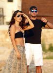 Ibiza 10 juli 2012
Wesley Sneijder en zijn vrouw Yolanthe Sneijder Cabau verliefd op ibiza genieten van de ondergaande zon.
Peter Smulders bv