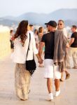 Ibiza 10 juli 2012
Wesley Sneijder en zijn vrouw Yolanthe Sneijder Cabau verliefd op ibiza genieten van de ondergaande zon.
Peter Smulders bv
