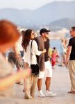 Ibiza 10 juli 2012
Wesley Sneijder en zijn vrouw Yolanthe Sneijder Cabau verliefd op ibiza genieten van de ondergaande zon.
Peter Smulders bv