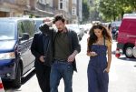 Amsterdam 10 augustus 2012
Yolanthe Sneijder Cabau Najib Amhali en Johnny de Mol bij opnames film Valentino.
Peter Smulders bv