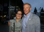 Amsterdam 3 juli 2013
Sjaak Swart 75 jaar . Hij viert dat met een wedstrijd met oud ajax spelers in het Olympisch stadion. Ard Schenk met vrouw
Peter Smulders bv