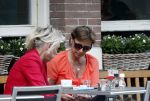 Amsterdam 2 juli 2013
Astrid Joosten op terras met een vreidnin.
Peter Smulders bv