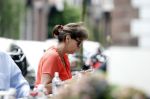 Amsterdam 2 juli 2013
Astrid Joosten op terras met een vreidnin.
Peter Smulders bv