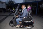 Amsterdam 3 juli 2013
Sjaak Swart 75 jaar . Hij viert dat met een wedstrijd met oud ajax spelers in het Olympisch stadion. Bryan Roy met vriendin op vespa scooter
Peter Smulders bv