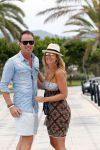 ibiza 13 juli 2013
Robert Doornbos en zijn verloofde/vriendin Chantal Bles lopen over de boulevard op ibiza.
Peter Smulders bv