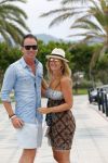 ibiza 13 juli 2013
Robert Doornbos en zijn verloofde/vriendin Chantal Bles lopen over de boulevard op ibiza.
Peter Smulders bv