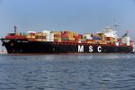 Antwerpen 18 Juli 2013,
Containervervoer per schip
Vervoersmaatschappij MSC
Fotopersbureau Peter Smulders BV