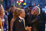 AMSTERDAM - Bij het Tuschinski Theater is de premiere van Behind the Candelabra. Met op de rode loper  Derek Ogilvie met Paul Turner