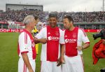 Amsterdam 3 juli 2013
Sjaak Swart 75 jaar . Hij viert dat met een wedstrijd met oud ajax spelers in het Olympisch stadion. Frank Rijkaard en Johan Cruijff
Peter Smulders bv