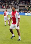 Amsterdam 3 juli 2013
Sjaak Swart 75 jaar . Hij viert dat met een wedstrijd met oud ajax spelers in het Olympisch stadion. Frank Rijkaard
Peter Smulders bv