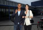 Amsterdam 3 juli 2013
Sjaak Swart 75 jaar . Hij viert dat met een wedstrijd met oud ajax spelers in het Olympisch stadion. Frank rijkaard met zijn vrouw
Peter Smulders bv