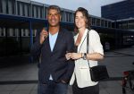 Amsterdam 3 juli 2013
Sjaak Swart 75 jaar . Hij viert dat met een wedstrijd met oud ajax spelers in het Olympisch stadion. Frank rijkaard met zijn vrouw
Peter Smulders bv