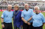 Amsterdam 3 juli 2013
Sjaak Swart 75 jaar . Hij viert dat met een wedstrijd met oud ajax spelers in het Olympisch stadion. Dick Jol Frans Derks Mario v d Ende en Bep Thomas
Peter Smulders bv