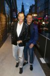 AMSTERDAM - Bij het Tuschinski Theater is de premiere van Behind the Candelabra. Met op de rode loper  Fred v Leer en Leco v Zadelhoff