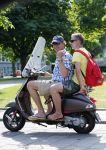 Amsterdam 22 juli 2013
Gijs Staverman met een vriend op zijn vespa scooter.
Peter Smulders bv