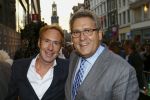 AMSTERDAM - Bij het Tuschinski Theater is de premiere van Behind the Candelabra. Met op de rode loper  Henk Krol en zijn partner Reon Nettenbreijers.