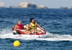 ibiza 11 juli 2013
Herman den Blijker met zijn vrouw en zoon Mats op coco beach.
Peter Smulders bv