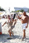 ibiza 11 juli 2013
Herman den Blijker met zijn vrouw en zoon Mats op coco beach.
Peter Smulders bv