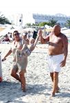 ibiza 11 juli 2013
Herman den Blijker met zijn vrouw en zoon Mats op coco beach.
Peter Smulders bv