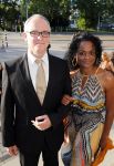 Amsterdam 25 juni 2013
Premiere Tula the Revolt in het tropenmuseum. Izaline Calister met man
Peter Smulders bv
