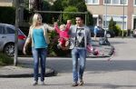 Volendam 5 juli 2013
Jan Smit met zijn zwangere vrouw Liza en dochtertje Emma aan het wandelen.
Peter Smulders bv