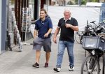 Amsterdam 9 augustus 2013
Jaap van Zweden met zijn zoon Benjamin op de cornelis schuytstraat. En met Joop Kruis en Daniel v Zweden
Peter Smulders bv