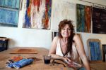 ibiza 16 juli 2013
Kees ter Brugge in haar atelier waar ze schildert en kleit.
Peter Smulders bv
