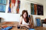 ibiza 16 juli 2013
Kees ter Brugge in haar atelier waar ze schildert en kleit.
Peter Smulders bv