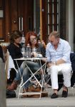 Amsterdam 2 juli 2013
Leontine Borsato op terras met haar manager Mike Dobbinga.
Peter Smulders bv
