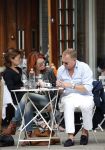 Amsterdam 2 juli 2013
Leontine Borsato op terras met haar manager Mike Dobbinga.
Peter Smulders bv