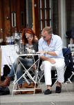 Amsterdam 2 juli 2013
Leontine Borsato op terras met haar manager Mike Dobbinga.
Peter Smulders bv