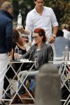 Amsterdam 2 juli 2013
Leontine Borsato op terras met haar manager Mike Dobbinga.
Peter Smulders bv