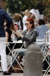 Amsterdam 2 juli 2013
Leontine Borsato op terras met haar manager Mike Dobbinga.
Peter Smulders bv