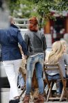 Amsterdam 2 juli 2013
Leontine Borsato op terras met haar manager Mike Dobbinga.
Peter Smulders bv