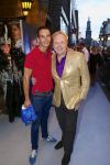 AMSTERDAM - Bij het Tuschinski Theater is de premiere van Behind the Candelabra. Met op de rode loper  Marcel van den Eng met Frits Huffnagel.
