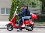 Amsterdam 26 juni 2013
Martijn en Amanda Krabbe op hun vespa scooter.
Peter Smulders bv