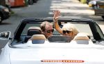 Amsterdam 23 juli 2013
Patricia Paay en Nicky v dam in hun mercedes cabrio.
Peter Smulders bv